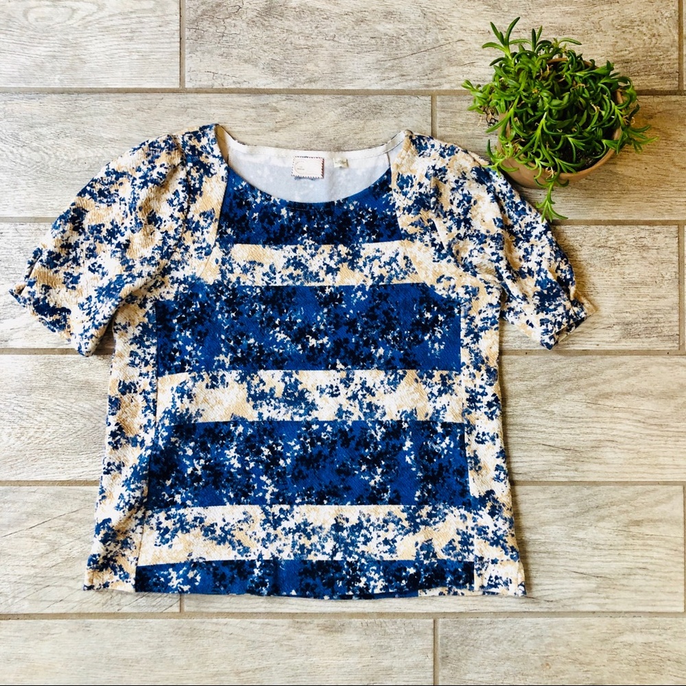 Anthropologie Postage Stamp Top